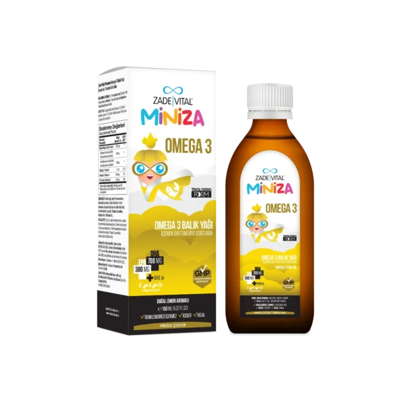 Miniza Omega 3 Balık Yağı – 150 ml