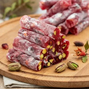 Antep Fıstıklı Narlı Fitil Lokum