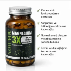 Magnesium Malate Citrate Bisglycinate 60 Tablets