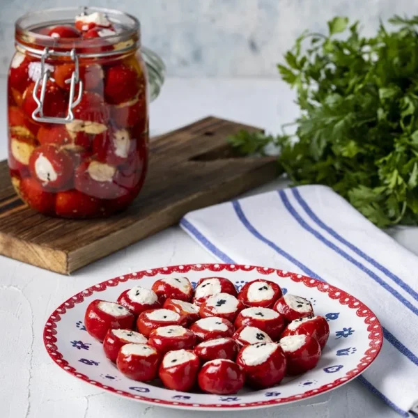 Peynir Dolgulu Kiraz Biberi Turşusu