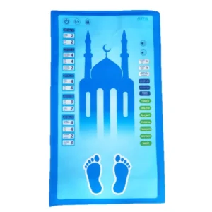 Sesli Konuşan 7 Dilde Namaz Kıldıran Çocuk Seccade Mavi – Benim Seccadem